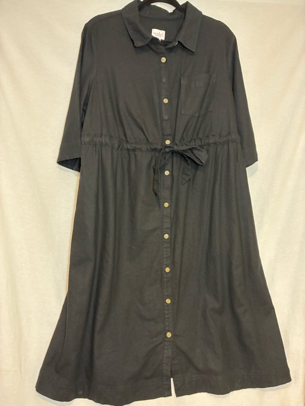 Isabel by Ingrid & Isabel Button Down Midi Shirt Maternity Dress Size Large
